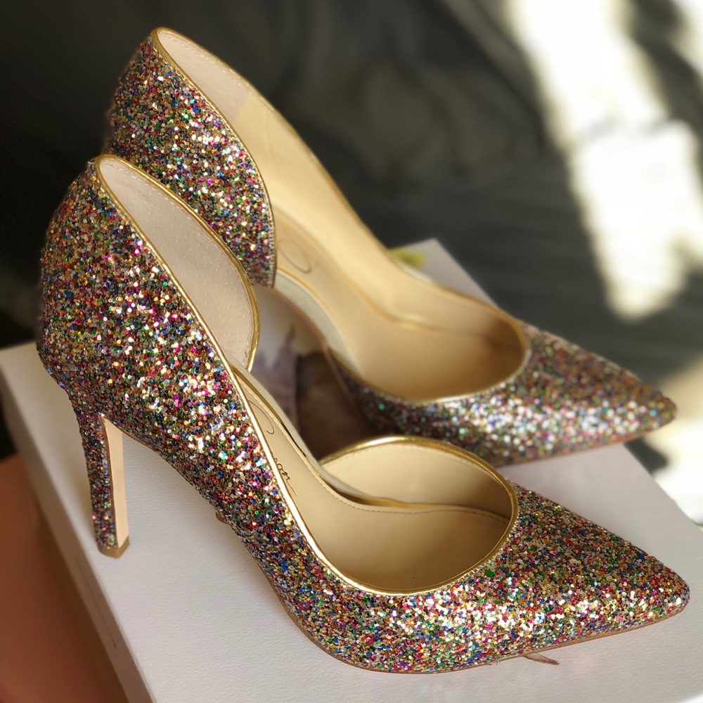 Jessica Simpson glitter pumps. Size 6.5
